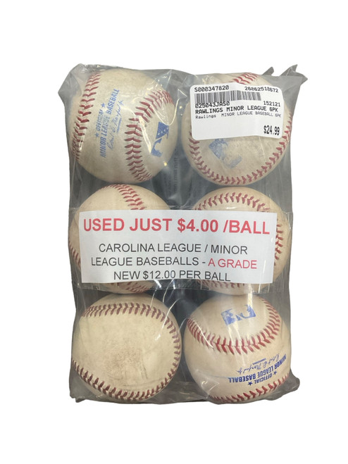 Vist Large View of Product Image Which is Used Rawlings MINOR LEAGUE BASEBALL 6PK Field Equipment
