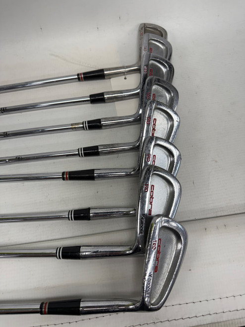 Vist Large View of Product Image Which is Used Cobra TRD V-GROOVE True Temper Dynamic Gold Mens Iron Set RH 2I-PW