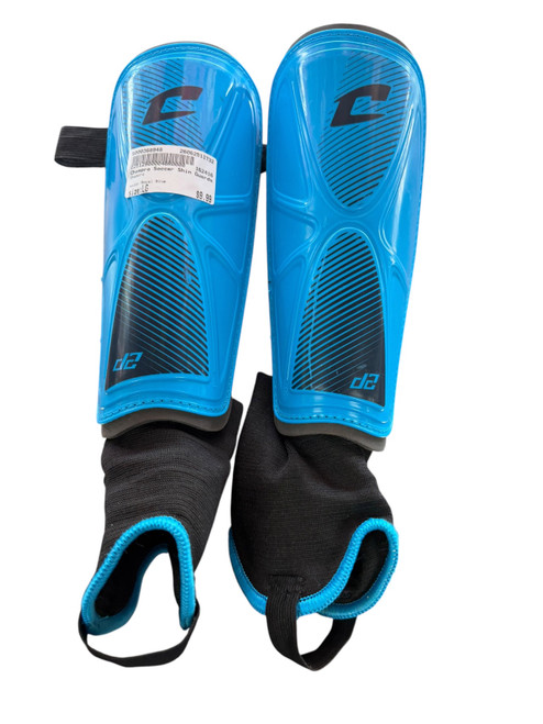 Vist Large View of Product Image Which is Used Champro Soccer Shin Guards Adult Royal Blue LG