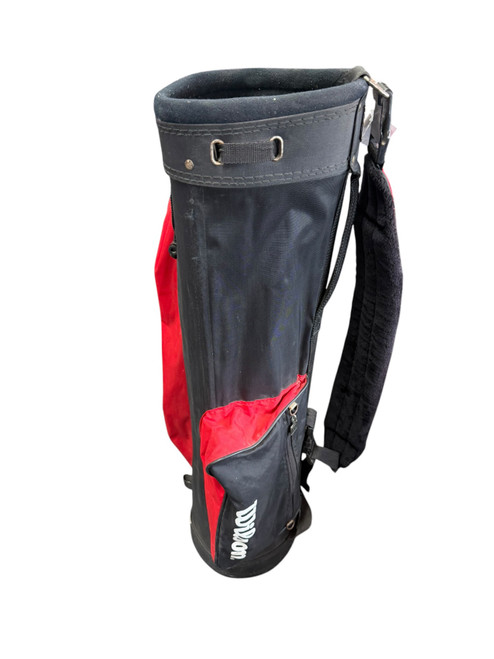 Vist Large View of Product Image Which is Used Wilson Mens Cart Bag Black