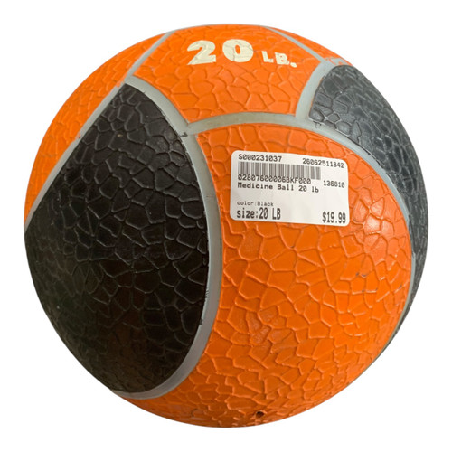 Vist Large View of Product Image Which is Used Medicine Ball Black 20 lb