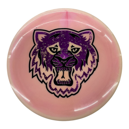 Vist Large View of Product Image Which is Used Lone Star Disc BEARKAT Disc Golf Mid Range Pink 174g