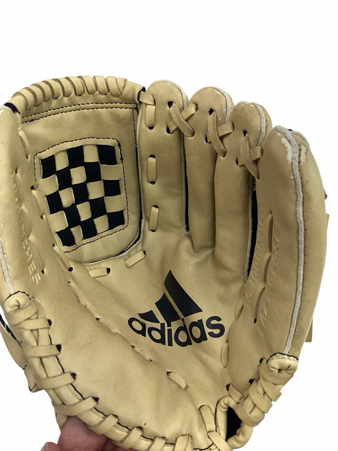 Vist Large View of Product Image Which is Used Adidas EZ CLOSE BB/SB Glove T-ball Tan 10"