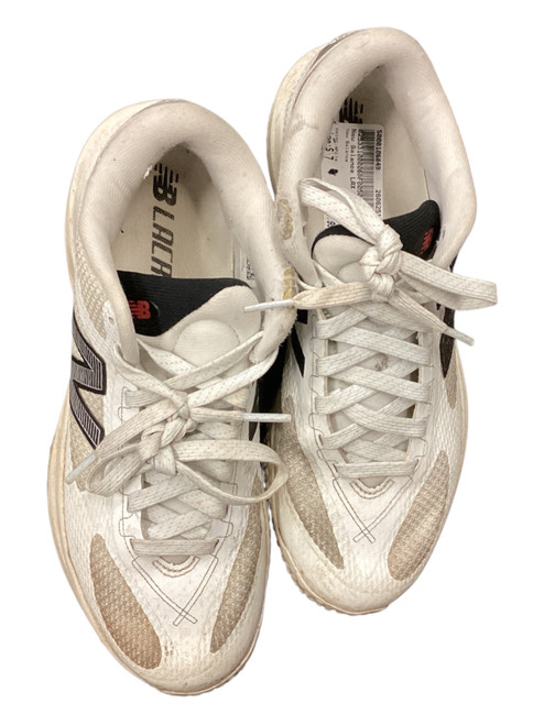 Vist Large View of Product Image Which is Used New Balance LAX Cleats Womens White Senior 7