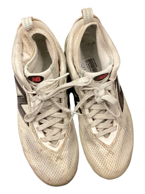 Vist Large View of Product Image Which is Used New Balance LAX Cleats Mens White Senior 7