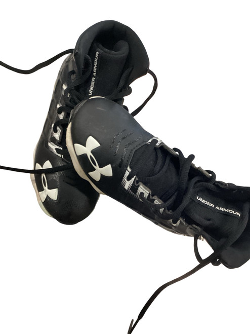 Vist Large View of Product Image Which is Used Under Armour BASEBALL CLEATS BB/SB Cleats Black Junior 01