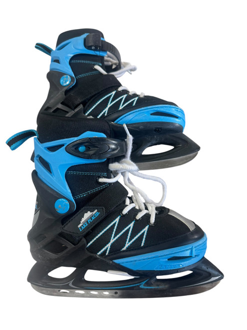 Vist Large View of Product Image Which is Used Lake Placid ADJ SZ 11-2 Boys Softboot Skate Royal Blue Adjustable