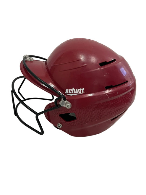 Vist Large View of Product Image Which is Used Schutt 335600 MD Batting Helmet w/Mask
