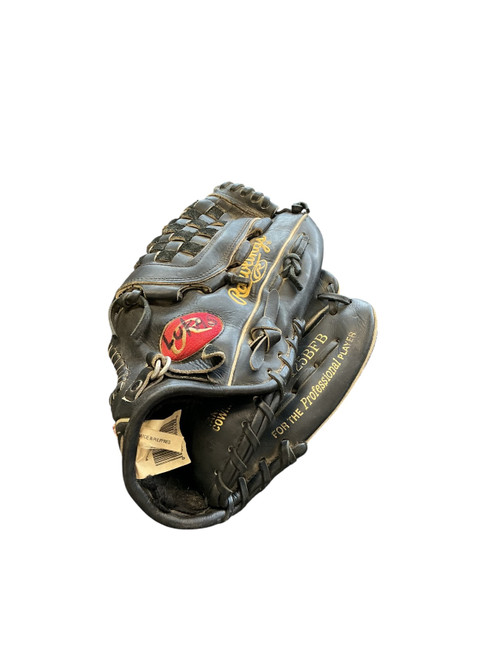 Vist Large View of Product Image Which is Used Rawlings HEART OF THE HIDE GOLD GLOVE BB/SB Glove RH Throw Black 12 1/2"