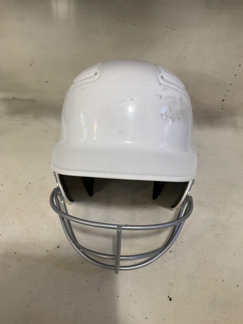 Vist Large View of Product Image Which is Used Easton EASTON SB HELMET Batting Helmet w/Mask White MD