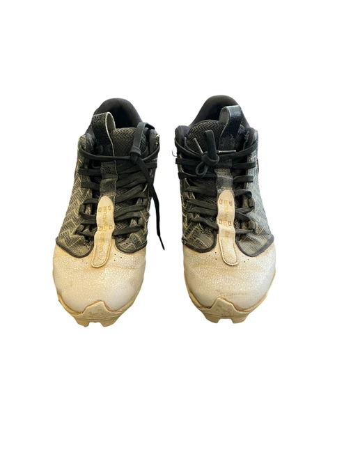 Vist Large View of Product Image Which is Used Under Armour BASEBALL CLEAT BRYCE HARPER BB/SB Cleats Black And White Junior 05.5