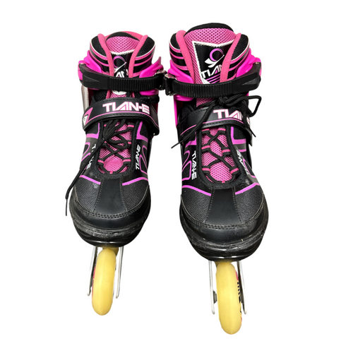 Vist Large View of Product Image Which is Used TIANE Senior Rec Fitness Skates Black Adjustable 42-45