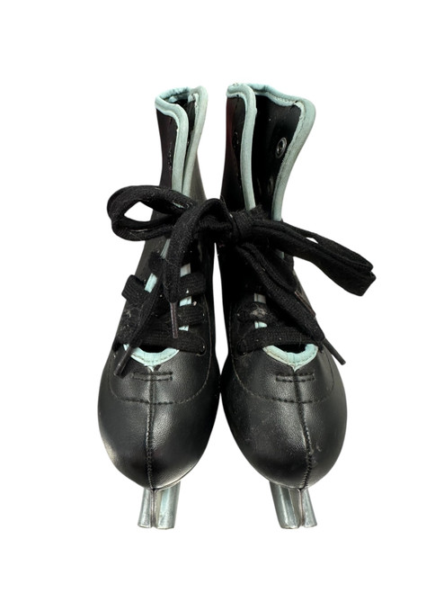 Vist Large View of Product Image Which is Used BLACK FIGURE SKATES Girls Figure Skate Black Youth 11.0