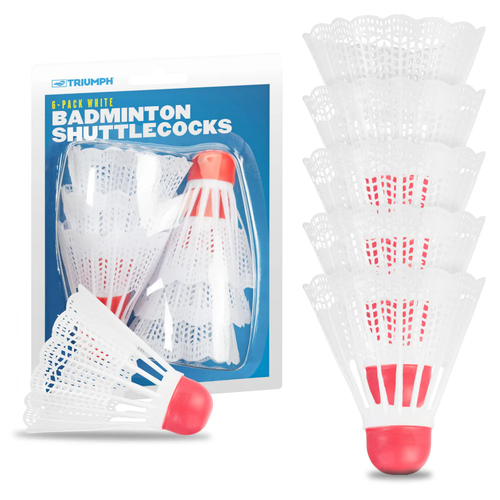Vist Large View of Product Image Which is New Triumph Regulation Weighted Badminton Shuttlecocks- 6 Pack