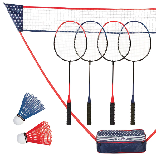 Vist Large View of Product Image Which is New Triumph Patriotic Portable Badminton Set