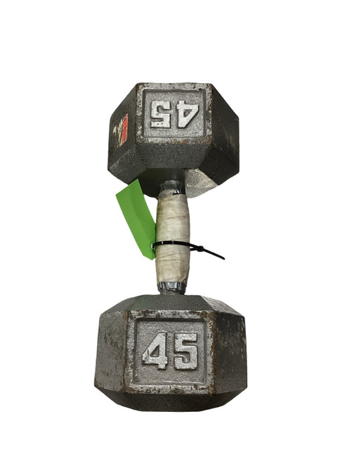 Vist Large View of Product Image Which is Used Hex Dumbbell (Each) 45 lb