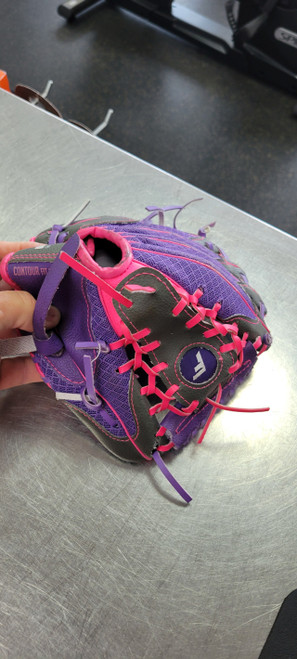Vist Large View of Product Image Which is Used Franklin 9.5 BB/SB Glove RH Throw Purple 9 1/2"