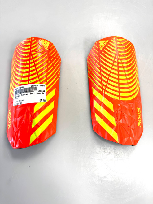 Vist Large View of Product Image Which is Used Adidas Soccer Shin Guards Adult Orange Senior