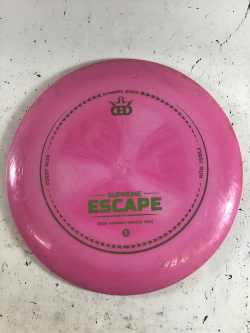 Vist Large View of Product Image Which is Used Dynamic Discs SUPREME ESCAPE Disc Golf Driver Pink 172g