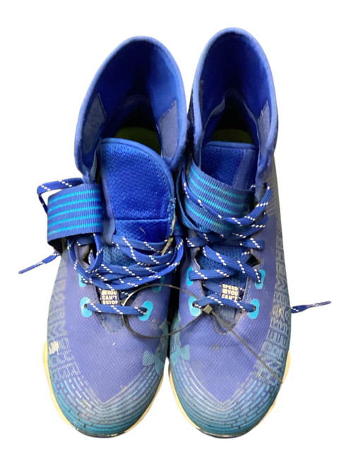 Vist Large View of Product Image Which is Used Under Armour Adult FB Cleats Royal Blue Senior 7