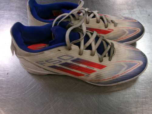 Vist Large View of Product Image Which is Used Adidas Soccer Turf Shoes Grey Senior 7