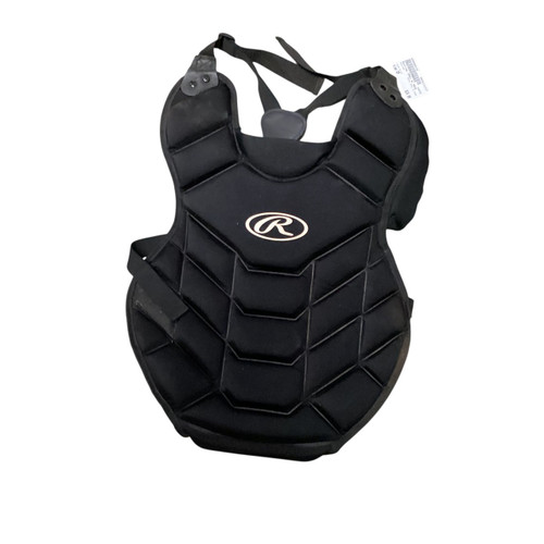 Vist Large View of Product Image Which is Used Rawlings CHEST PROTECTOR Catchers Chest Protector Black Youth