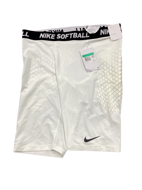 Vist Large View of Product Image Which is Used Nike TIGHT FIT SLIDING COMPRESSION SHORTS White XL