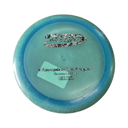 Vist Large View of Product Image Which is Used Innova DESTROYER CHAMPION Disc Golf Driver Royal Blue