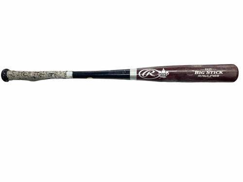 Vist Large View of Product Image Which is Used Rawlings BIG STICK R243BP BB/SB Wood Bat 32"