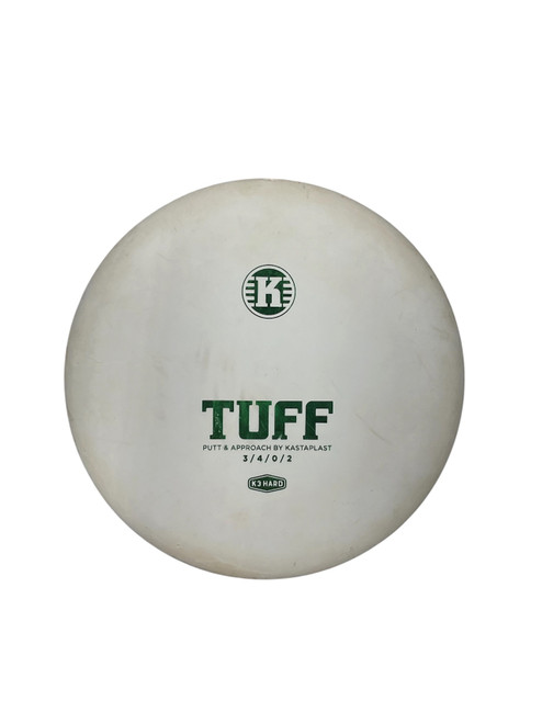 Vist Large View of Product Image Which is Used Kastaplast KASTAPLAST TUFF PUTTER WHT DISC Disc Golf Putter White