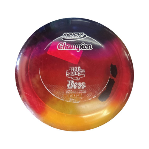 Vist Large View of Product Image Which is Used Innova BOSS CHAMPION IDYE Disc Golf Driver Red