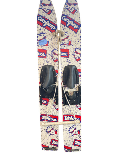 Vist Large View of Product Image Which is Used Pair of Skis White 105"