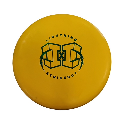 Vist Large View of Product Image Which is Used Lightning STRIKEOUT Disc Golf Putter Gold 161g