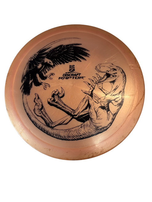 Vist Large View of Product Image Which is Used Discraft RAPTOR Disc Golf Driver Orange