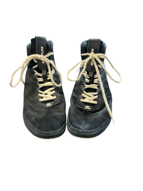 Vist Large View of Product Image Which is Used Wrestling Shoes Navy Blue Senior 10