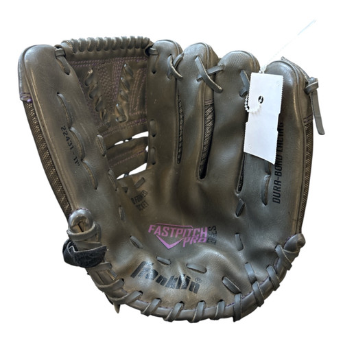 Vist Large View of Product Image Which is Used Franklin FASTPITCH PRO SERIES BB/SB Glove RH Throw Grey 11"