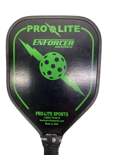 Vist Large View of Product Image Which is Used Pro-Lite ENFORCER GRAPHITE Pickleball Racquet Black