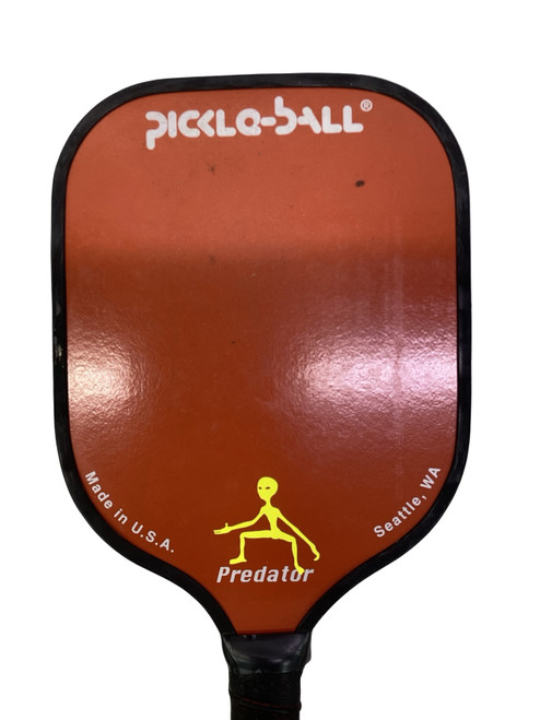 Vist Large View of Product Image Which is Used PICKLE-BALL PREDATOR Pickleball Racquet Orange