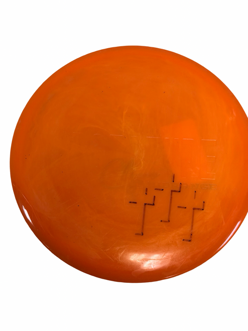 Vist Large View of Product Image Which is Used Climo PROTOTYPE Disc Golf Mid-Range Orange 178g