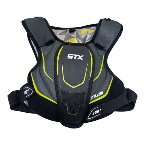 Vist Large View of Product Image Which is Used STX STALLION 200+ Lacrosse Shoulder Pads Black MD
