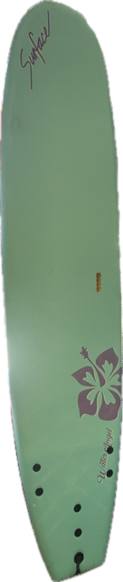 Vist Large View of Product Image Which is Used Surface WATER ANGEL Surfboard Carolina Blue 8Ft