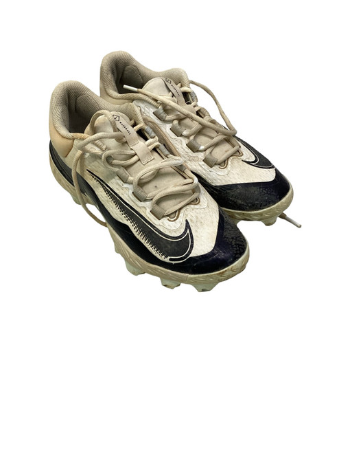 Vist Large View of Product Image Which is Used Nike REACT BB CLEATS BB/SB Cleats Black And White Senior 8