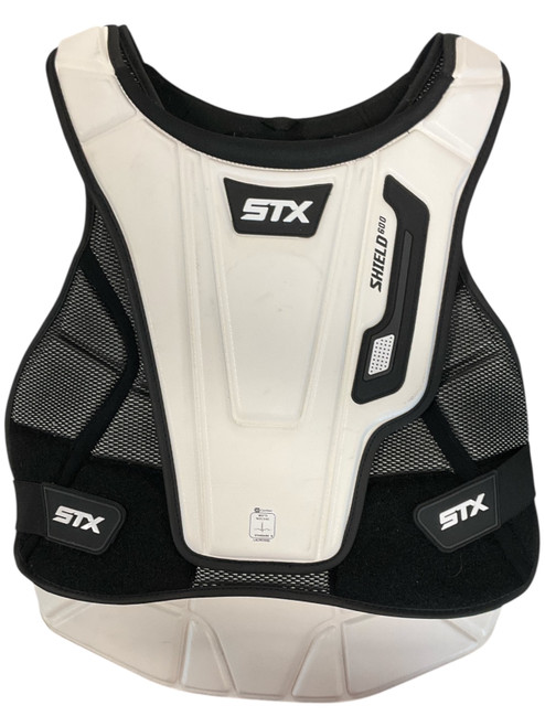 Vist Large View of Product Image Which is Used STX SHIELD 600 Lacrosse Shoulder Pads White MD