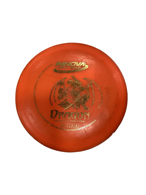 Vist Large View of Product Image Which is Used Innova DRAGON Disc Golf Driver Orange 163g