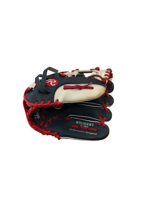 Vist Large View of Product Image Which is Used Rawlings WPL110NWS BB/SB Glove RH Throw Navy Blue 11"