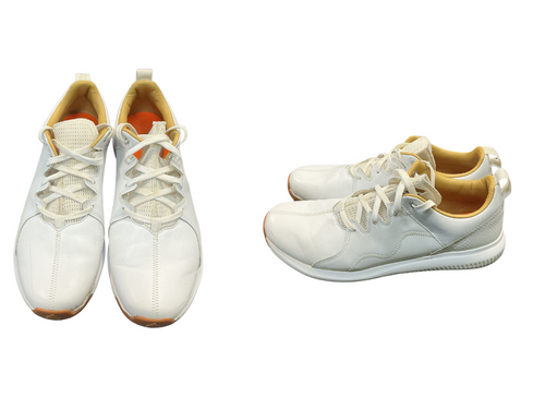 Vist Large View of Product Image Which is Used Adidas Mens Golf Shoes White Senior 12