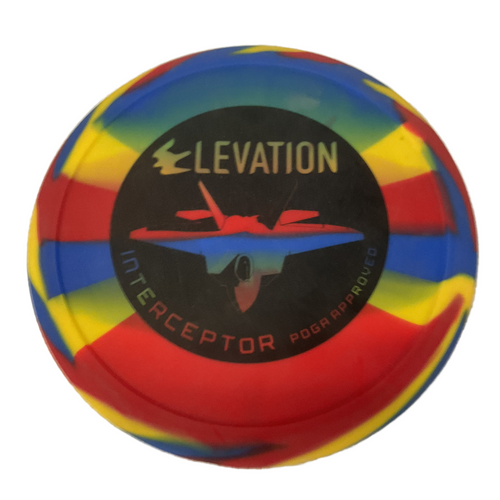 Vist Large View of Product Image Which is Used ELEVATION INTERCEPTOR Disc Golf Mid Range Red 172g