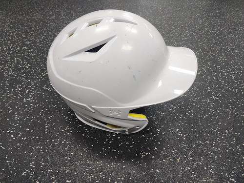 Vist Large View of Product Image Which is Used Under Armour UABH2-100 Batting Helmet No Mask White MD