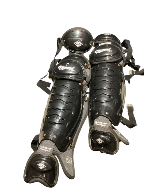 Vist Large View of Product Image Which is Used Diamond IX3 Umpire Leg Guards 17"