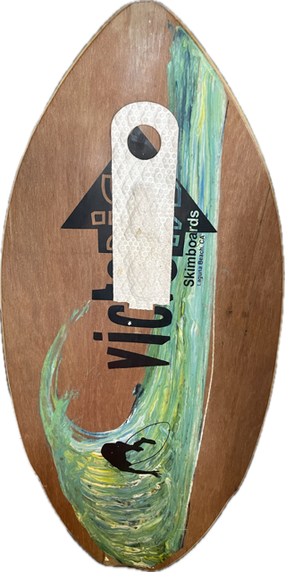 Vist Large View of Product Image Which is Used Victoria Sport WOOD Skim Board Brown 40"